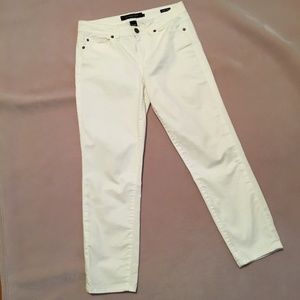 Calvin Klein White Skinny Crop Jeans